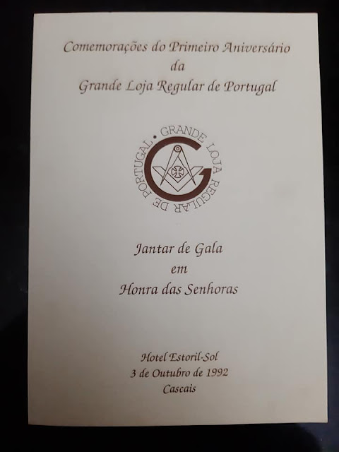 Comemoração do Primeiro Aniversário da Grande Loja Regular de Portugal | 03.10.1992