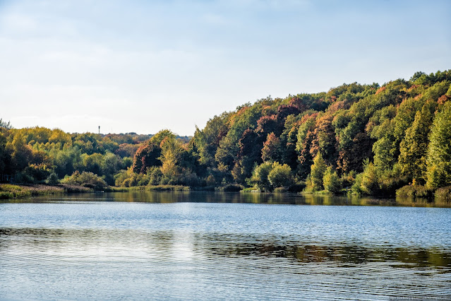 Озеро у осеннего леса