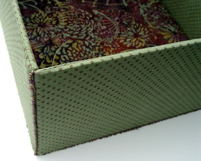 sides of box joined with picot edge stitch, memory box by robin atkins