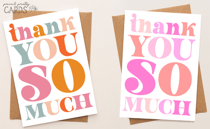 Printable Thank You Cards