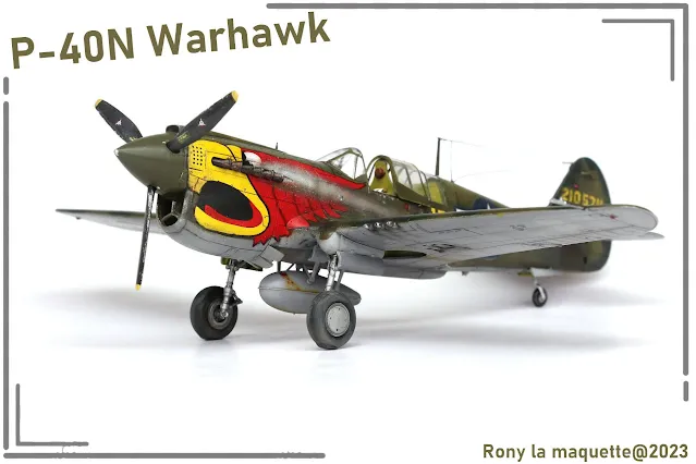 Maquette du P-40N Warhawk d'Hasegawa au 1/48.