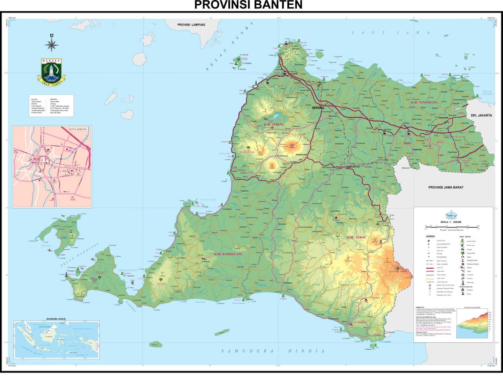 Peta Banten Related Keywords & Suggestions - Peta Banten 