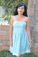 Sahana New cute Telugu Actress in Sky Blue Small Sleeveless Dress ~  Exclusive Galleries 040.jpg