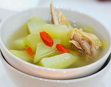 canh gà su su