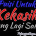 Puisi Untuk Kekasih Yang Lagi Sakit