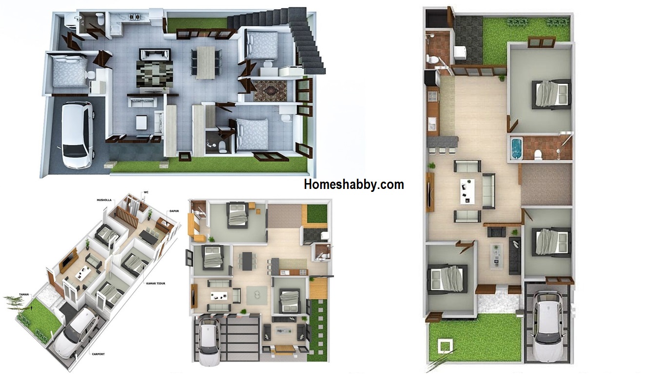 7 Denah Rumah dengan Mushola di Dalam, Bikin Ibadah Makin Khusyuk ~ Homeshabby.com : Design Home Plans, Home Decorating and Interior Design - Denah Rumah Dengan Mushola Di Dalam