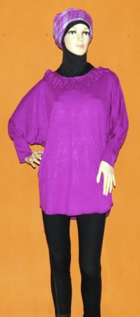 Blouse Kaos Ukuran  Jumbo  BKM2032 Grosir Baju  Muslim 