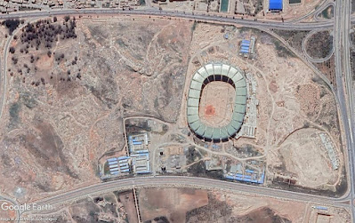 Avancement des travaux du stade d'Oran en Mars 2016