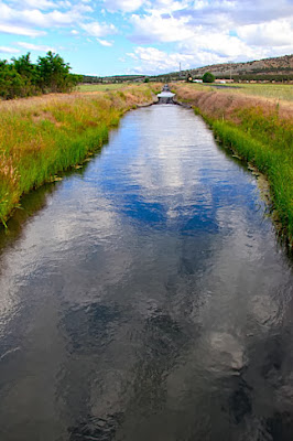 An irrigation canal south of Culver