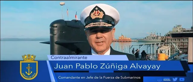 El Submarino Scorpene O'Higgins (SS-23) zarpa para despliegue con la USnavy