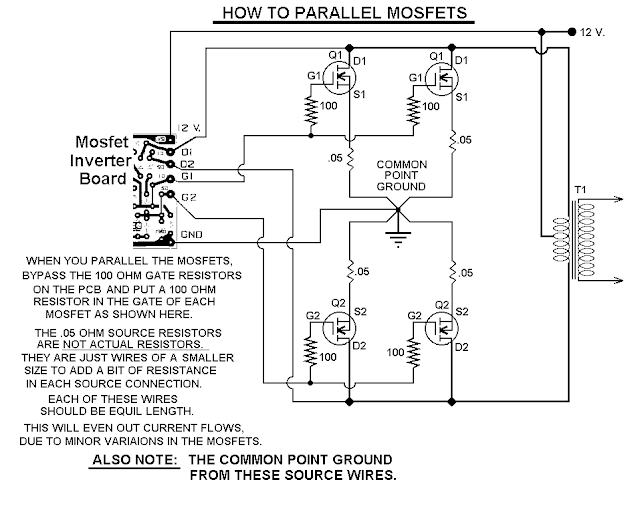 parallel MOSFETs