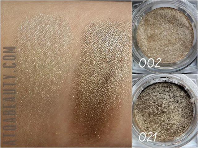 L'Orea, Color Infaillible,  002 Hourglass Beige & 021 Sahara Treasure