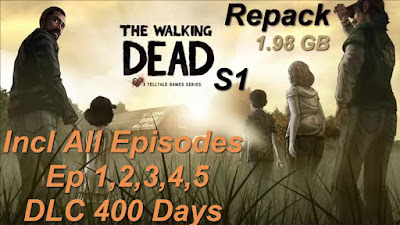 Free Download Game The Walking Dead: Season One Episodes 1-5 Pc Full Version – Repack Version – Incl All Episodes – Ep 1,2,3,4,5 – DLC 400 Days – Direct Link – Torrent Link – 1.98 GB – Working 100%