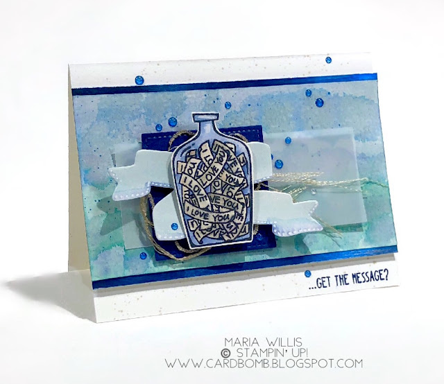 #cardbomb, #stampinup, Stampin' Up!, Global Design Project 133, #gdp133, #cards, #stamping, #stamps, #ink, #paper, #papercraft, #creative, #watercolor, #messageinabottle, Message In a Bottle, #stampinblends, alcohol markers