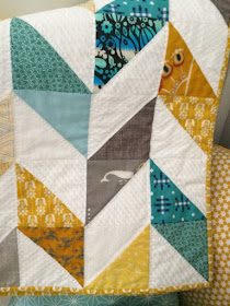 Herringbone baby quilt