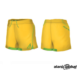 GLASSGLOW YELLOW SOCCER SHORTS