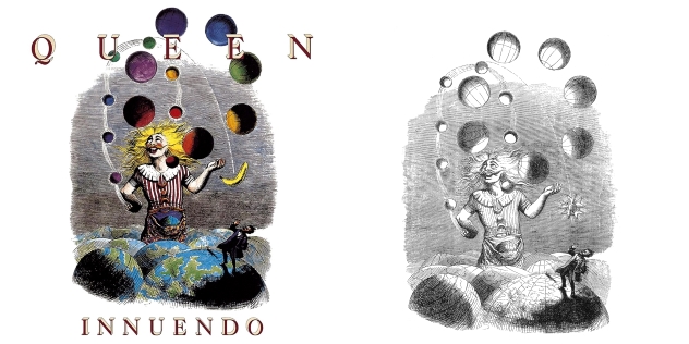 Queen - Innuendo, J. Grandville - Jongleur