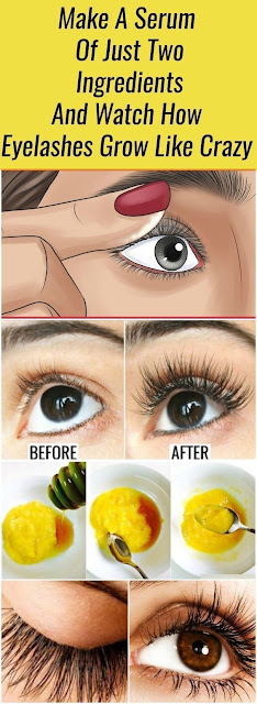 Make A Serum Of Just Two Ingredients And Watch How Eyelashes Grow Like Crazy