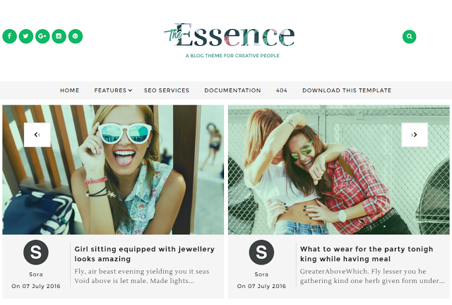 The Essence blogger theme