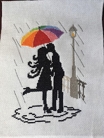 haft krzyżykowy cross stitch parasolki umbrella