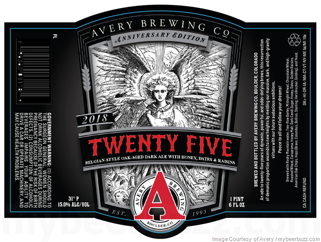 Avery Adding Twenty Five Anniversary Beer