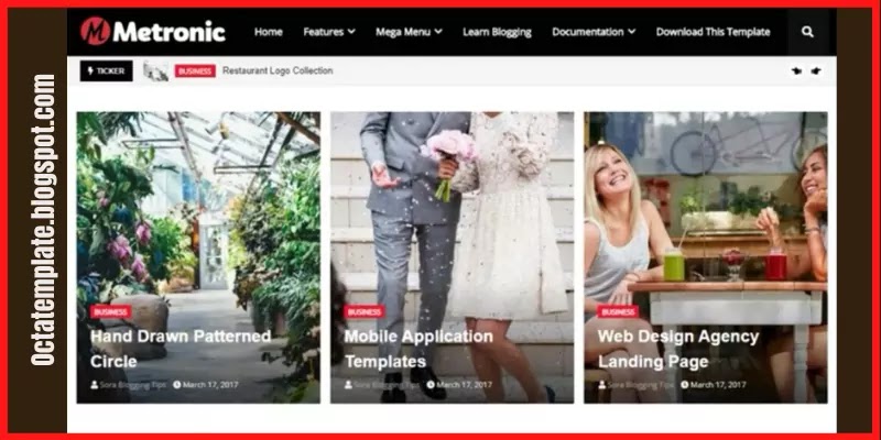 Metronic Blogger Template