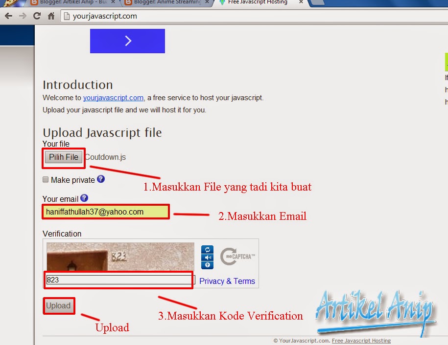 Cara membuat Countdown Timer di blog