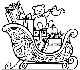 santa sleigh coloring pages. Sleigh Coloring Pages, Santa Sleigh Printables