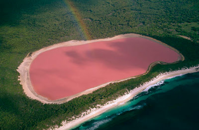 8 Danau Berwarna Pink