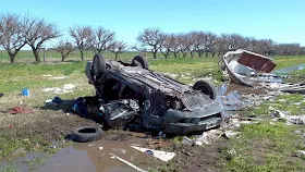 accidente en el kilómetro 175 de la ruta 7