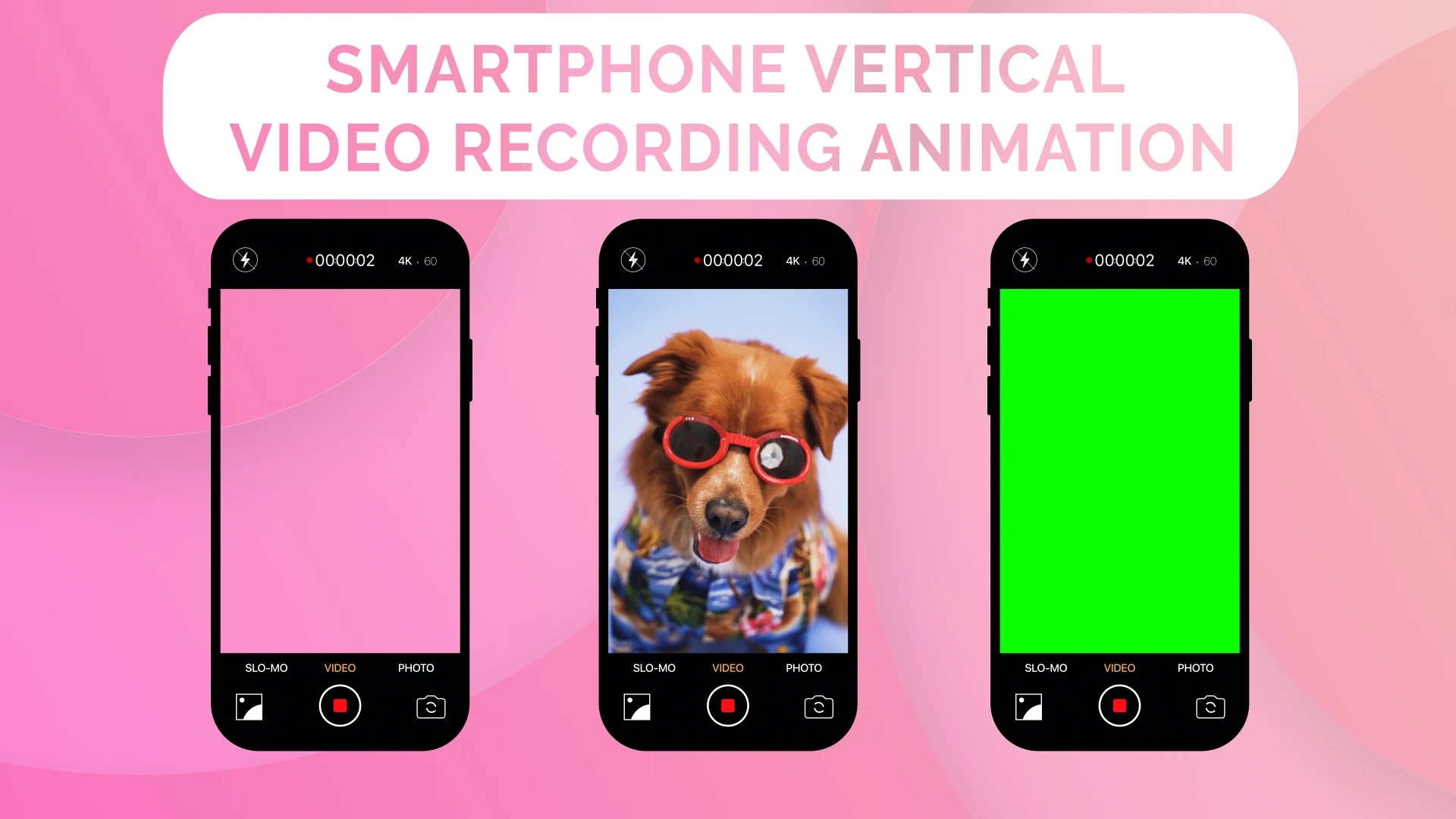 Smartphone Vertical Video Recording Animation