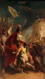 Coriolanus at the Walls of Rome by Giovanni Battista Tiepolo - History Paintings from Hermitage Museum