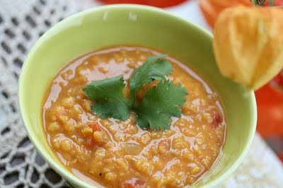  Proper autumn has come somewhat suddenly this year Time for soup: lentil and coconut soup