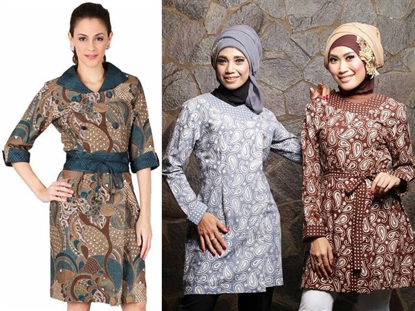 dress batik kerja