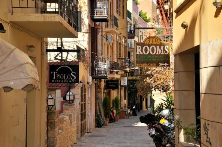 The Romantic Old Town of Chania in Crete, Hellas (Greece)