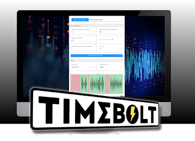 TimeBolt Logo and Monitor with App.