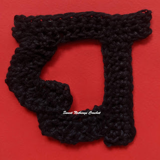 4th CONSONANT of the HINDI ALPHABET - a free crochet pattern from Sweet Nothings Crochet