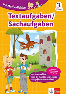 Klett Die Mathe-Helden Textaufgaben 3. Klasse: Mathematik Grundschule (mit Stickern)