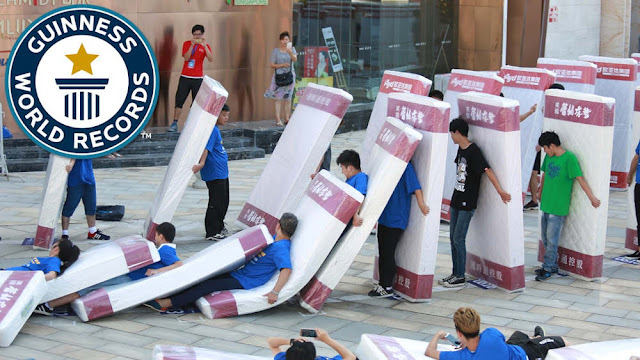 Largest Human Mattress Dominoes - China