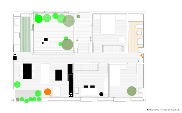 Proyecto interiorismo en Valencia. Planta.