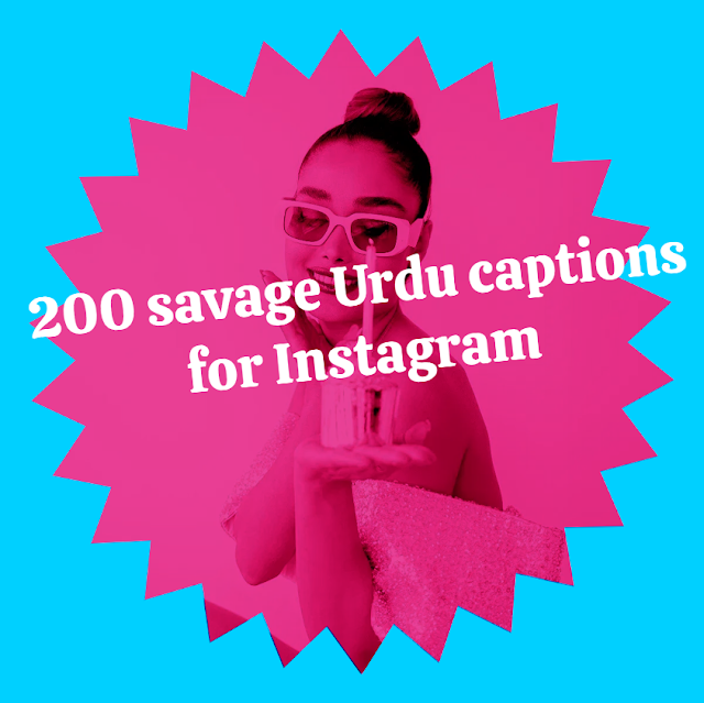 200 savage Urdu captions for Instagram
