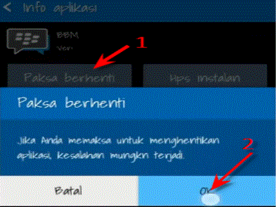 cara menghilangkan iklan di bbm versi baru