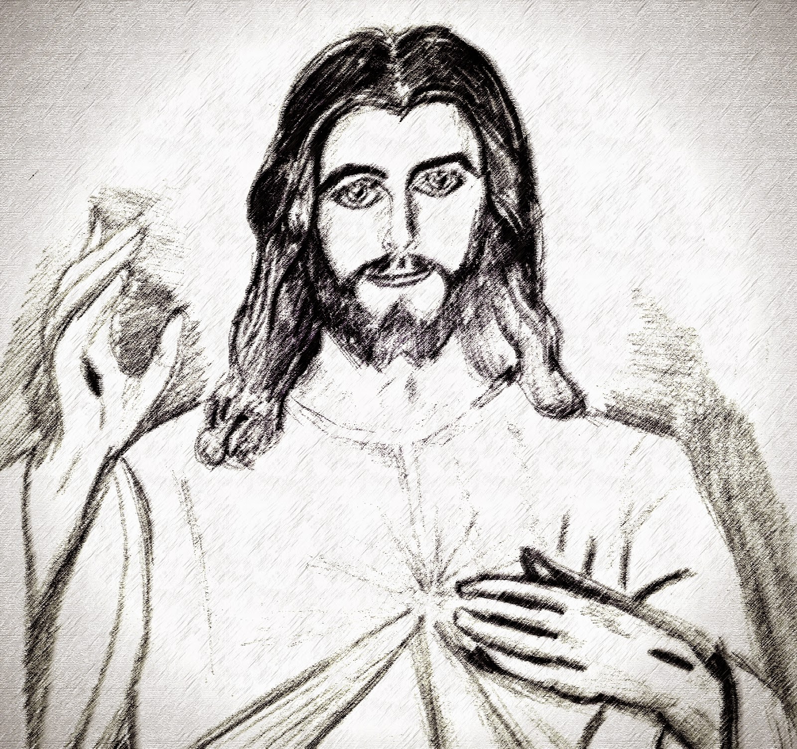 Spiritual health and living My drawings of Jesus 