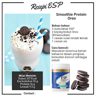 Resepi Bancuhan ESP Shaklee Sedap, Mudah dan Lazat Untuk Kurus