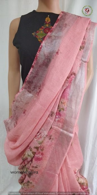 Linen sarees