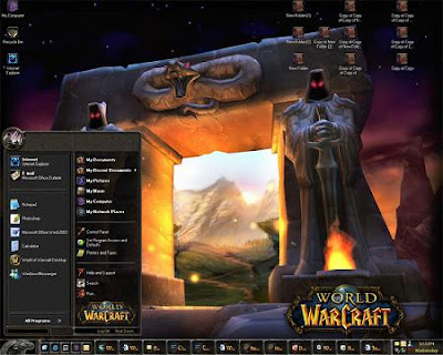  Computer  Windows on Windows Xp Theme  World Of Warcraft