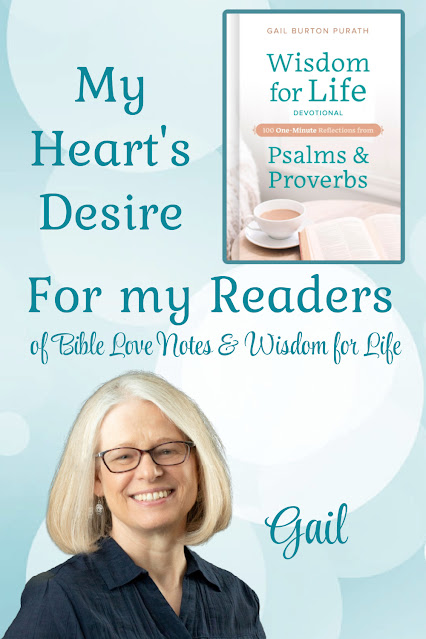 Author of the extremely popular 1-Minute Bible Love Notes Explains her purpose in writing her online devotions and her devotional book Wisdom for Life.