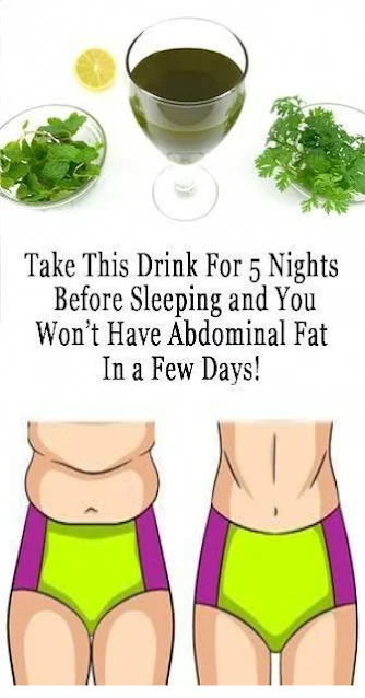 Take This Drink For 5 Nights Before Sleeping and You Won`t Have Abdominal Fat in a Few Days!