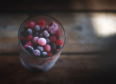 Frutas del bosque congeladas