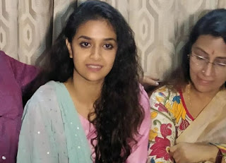 Keerthy Suresh with her Lovely Mother Latest Image